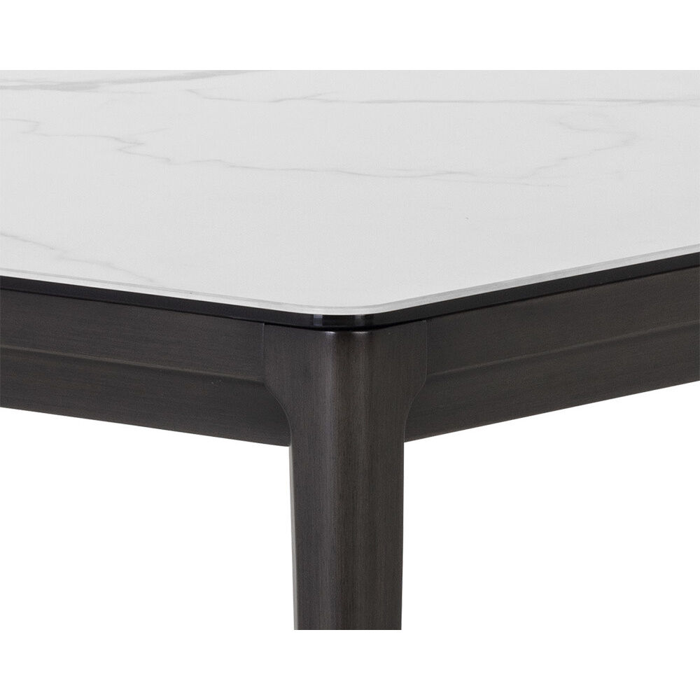 Queens 78.75 X 39.25 inch White / Smoke Grey Dining Table